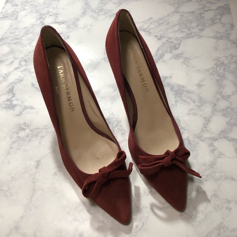 Tara Jarmon Paris Suede Pumps